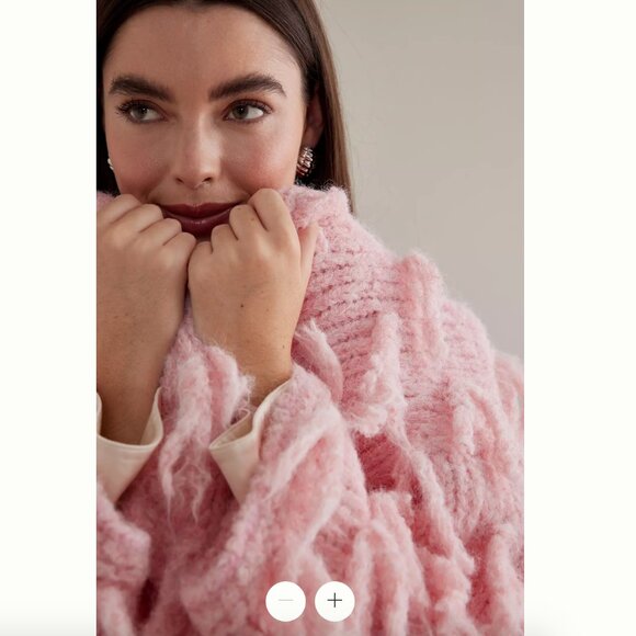 By Anthropologie Knit Fringe Cardigan - Picture 3 of 6